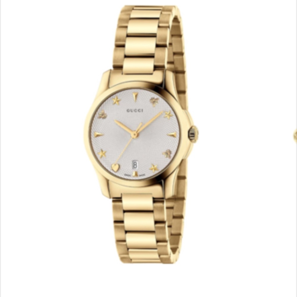Gucci G-Timeless Bracelet Watch, 27mm in Gold